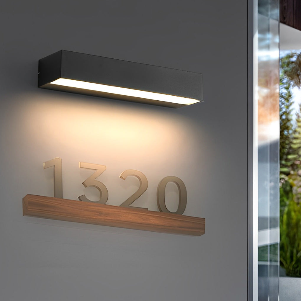 Outdoor Wall Sconce Black Aluminum LED IP65 Waterproof for Entryway Patio Garage Exterior Adjustable Warm or Cool White Light Temperature | Lonoma