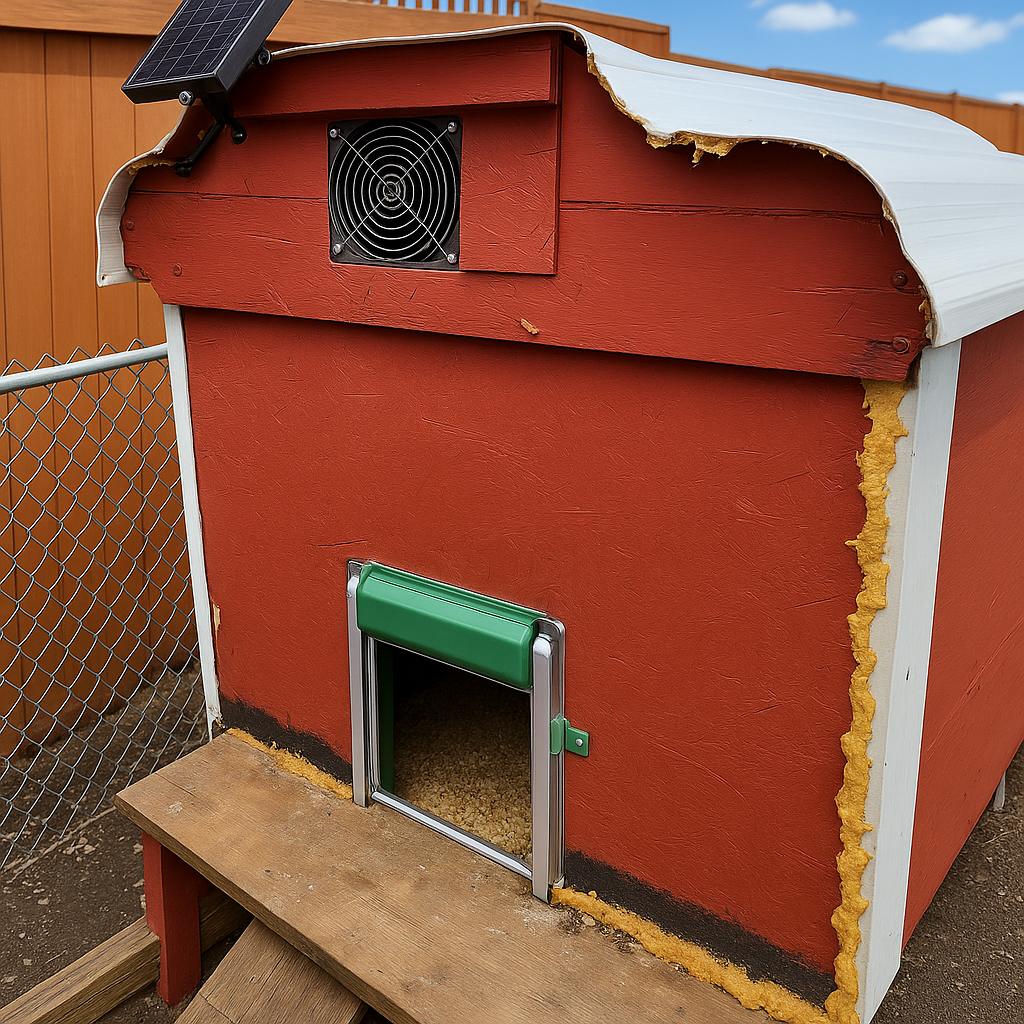 Automatic Chicken Coop Door Opener Solar Powered Timer Light Sensor Remote Control Motor Kit Weatherproof Predator Protection | Koossa