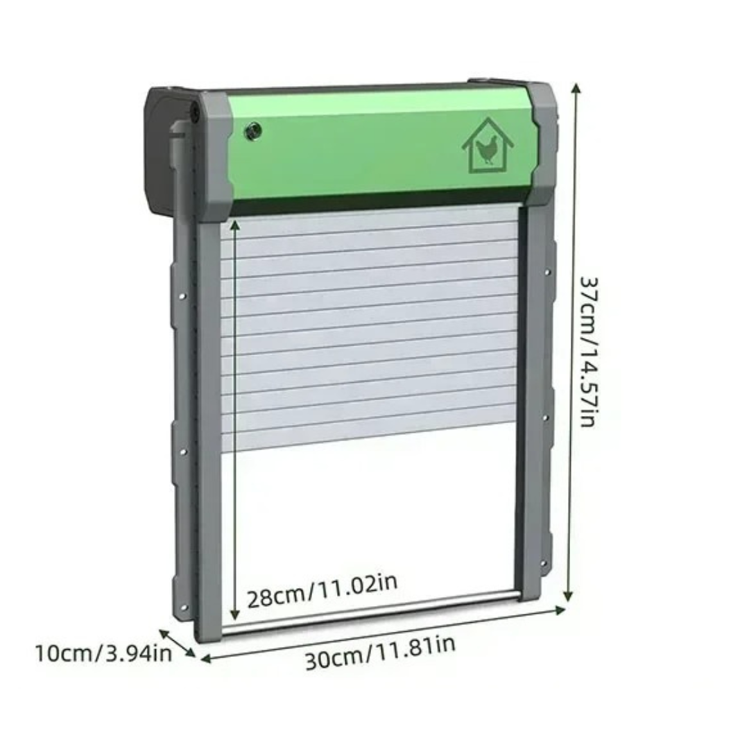 Automatic Chicken Coop Door Opener Solar Powered Timer Light Sensor Remote Control Motor Kit Weatherproof Predator Protection | Koossa