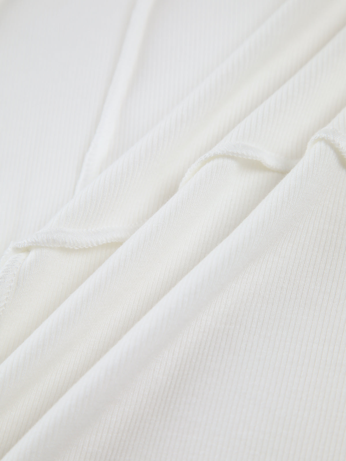 Ribbed Long Sleeve Top with Sculpted Seam Detail in Stretch Jersey for Effortless Layering and Flattering Fit | Koossa