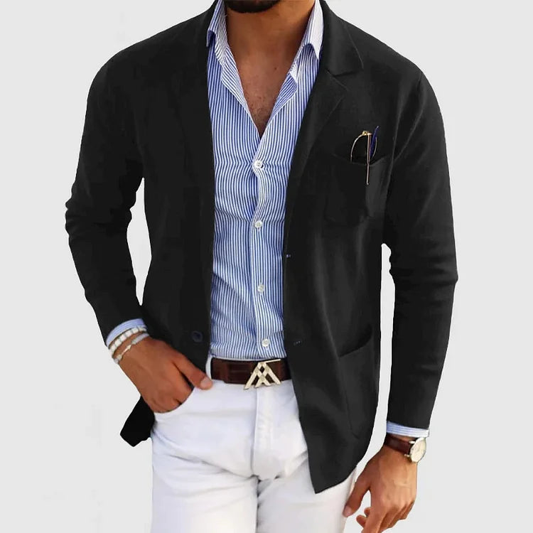 Men's Versatile Cardigan — Classic Button-Front Knitwear for Smart-Casual & Office Wear | Koossa
