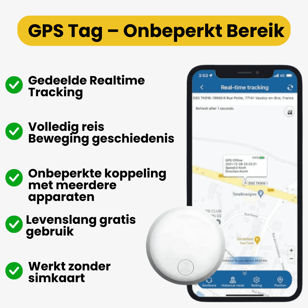 Traceur GPS pour Vélo Localisation en Temps Réel sans Abonnement Discret Étanche Longue Autonomie Antivol Sécurité | Koossa