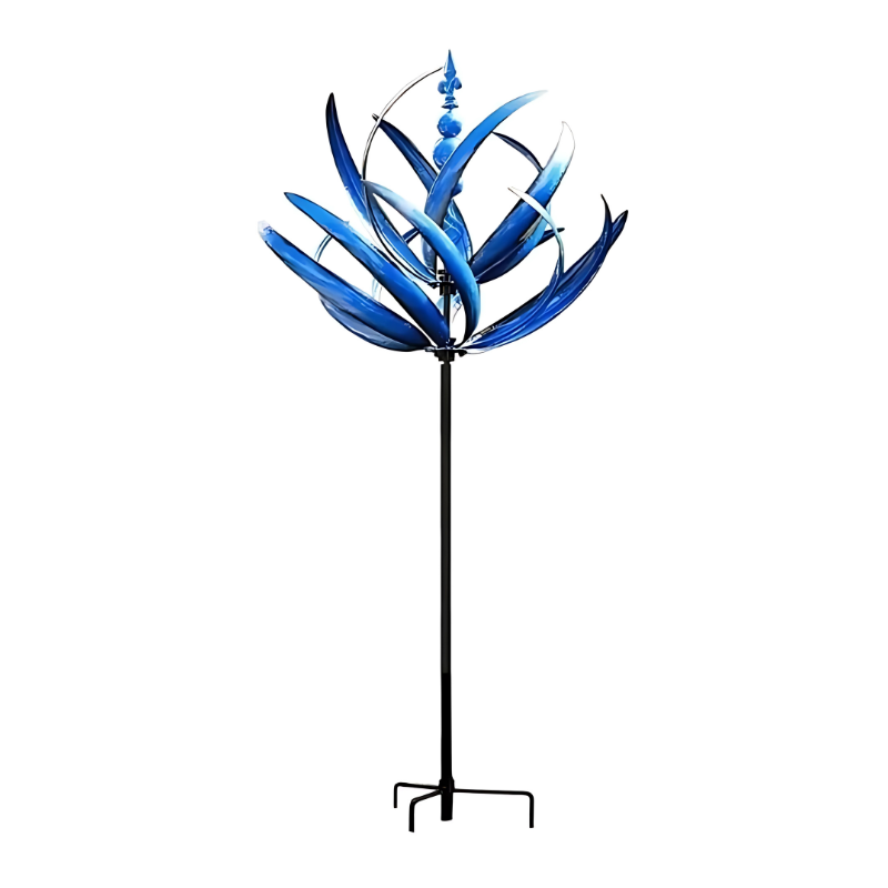 Carillon éolien tournant en métal pour jardin – Décoration extérieure avec jeux de lumière et mouvement | Koossa