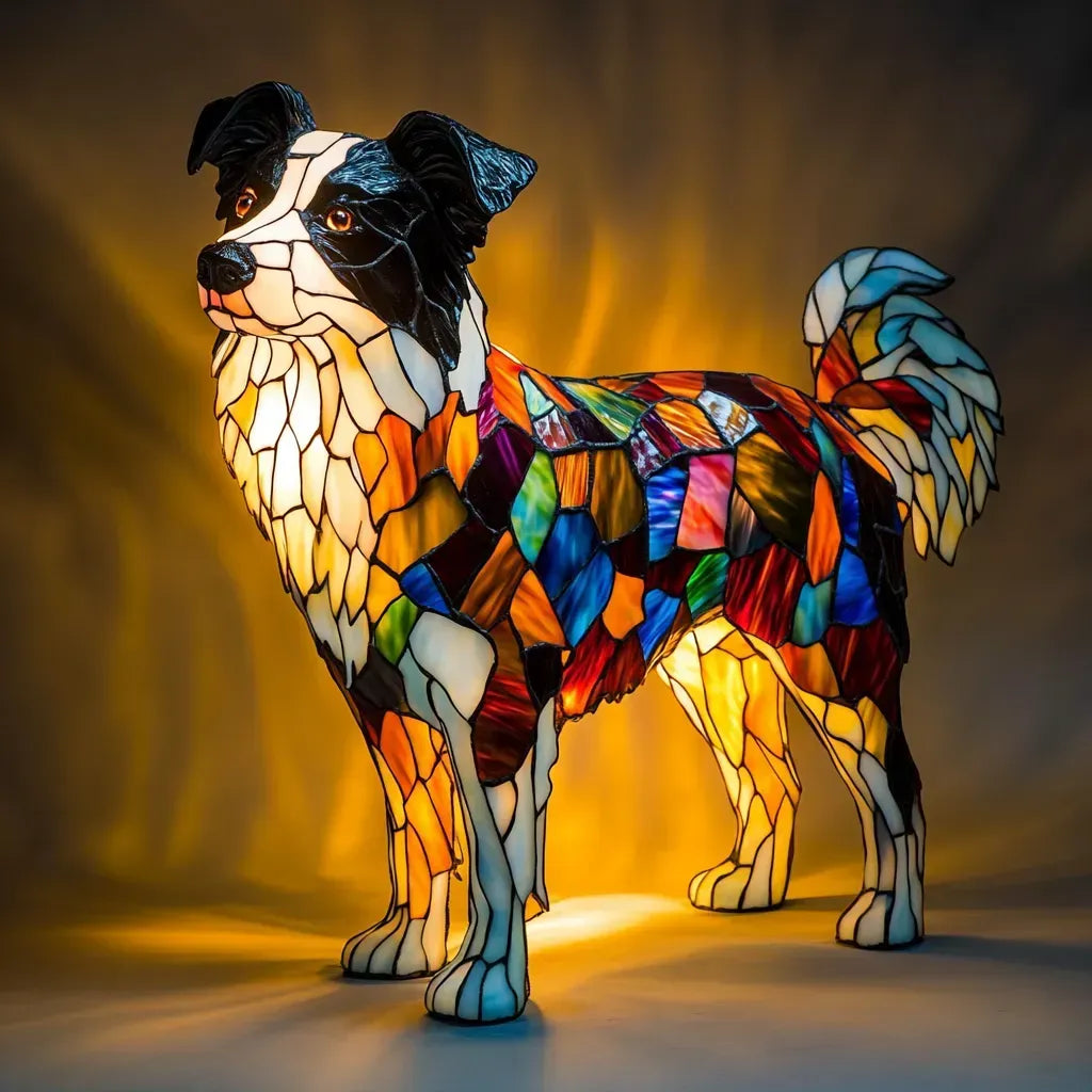Handcrafted Dog Table Lamp — Warm Ambient Lighting for Pet Lovers & Home Décor Enthusiasts | Koossa