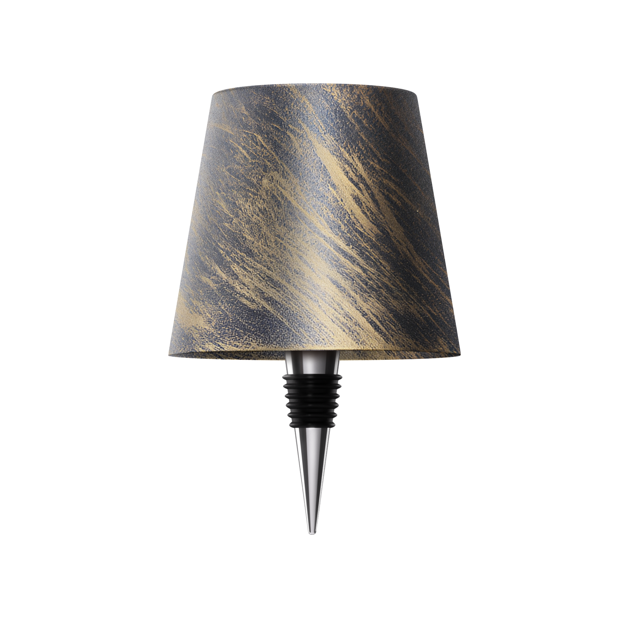 Lampe bouteille sans fil rechargeable LED noir 3000K USB-C pour décoration de table bar restaurant ambiance | Koossa
