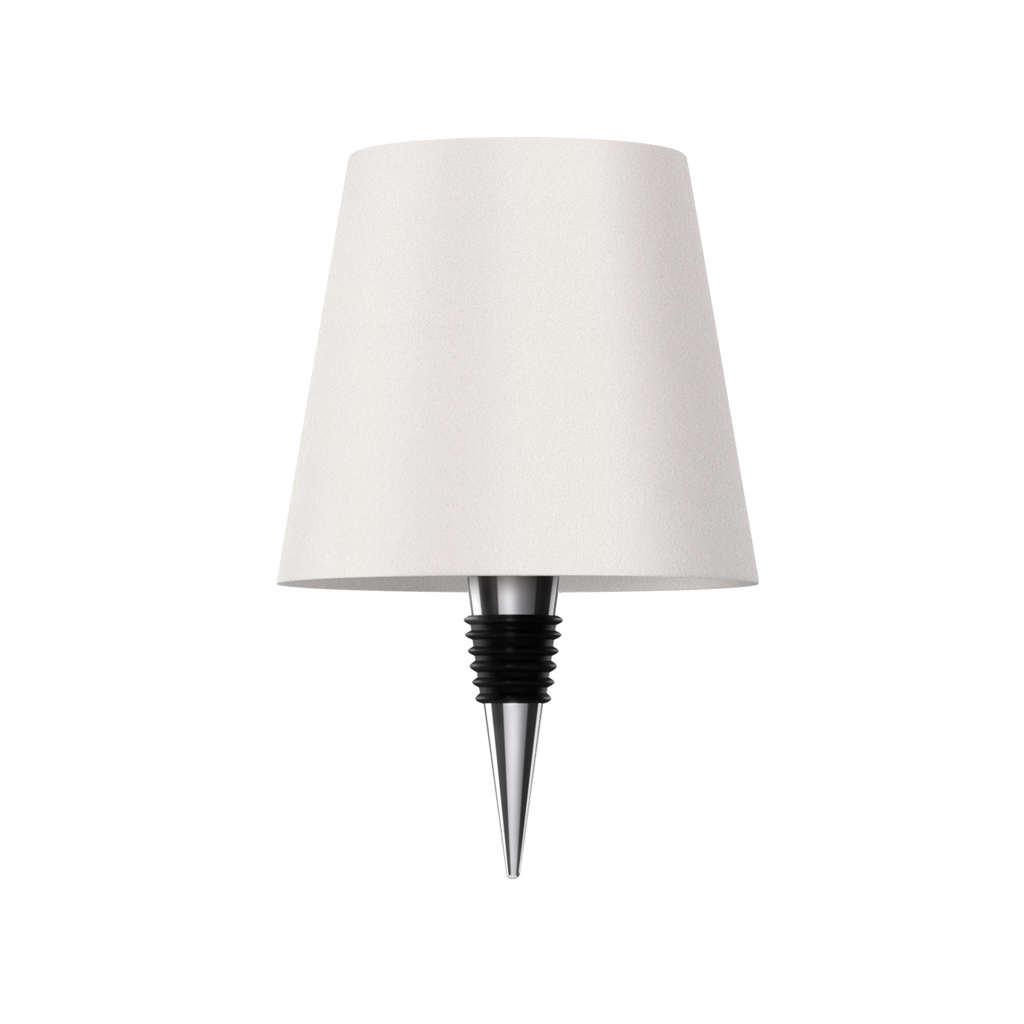 Lampe bouteille sans fil rechargeable LED noir 3000K USB-C pour décoration de table bar restaurant ambiance | Koossa