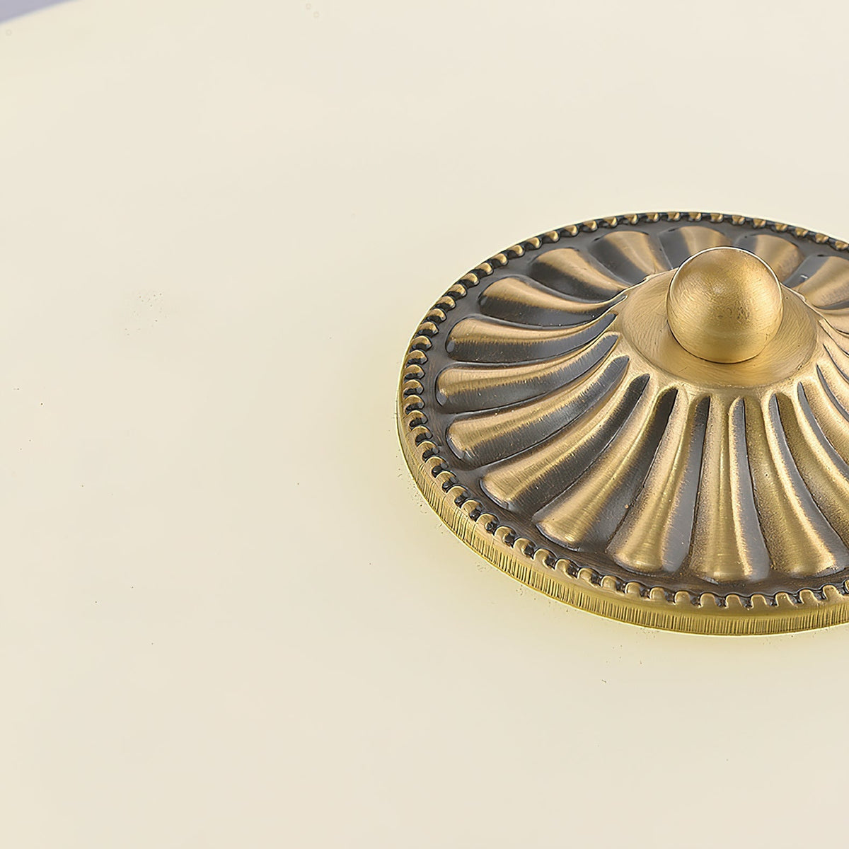 Metal & Glass Flush Mount Ceiling Light - 12 to 20 Inch LED Fixture for Bedroom, Hallway, Kitchen - E27 Socket - Antique Bronze or White | Lonoma