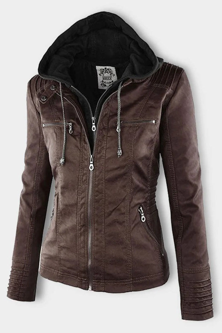 Women's Hooded Zip Winter Coat — Tailored Outerwear for Cold Weather Dressing & Urban Layering | Koossa
