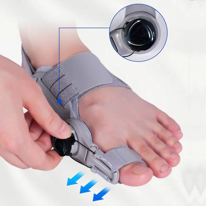 Adjustable Bunion Toe Straightener with Hinge Dial, Soft Silicone Big Toe Spacer for Foot Alignment, Day & Night Use, Universal Fit | Lonoma