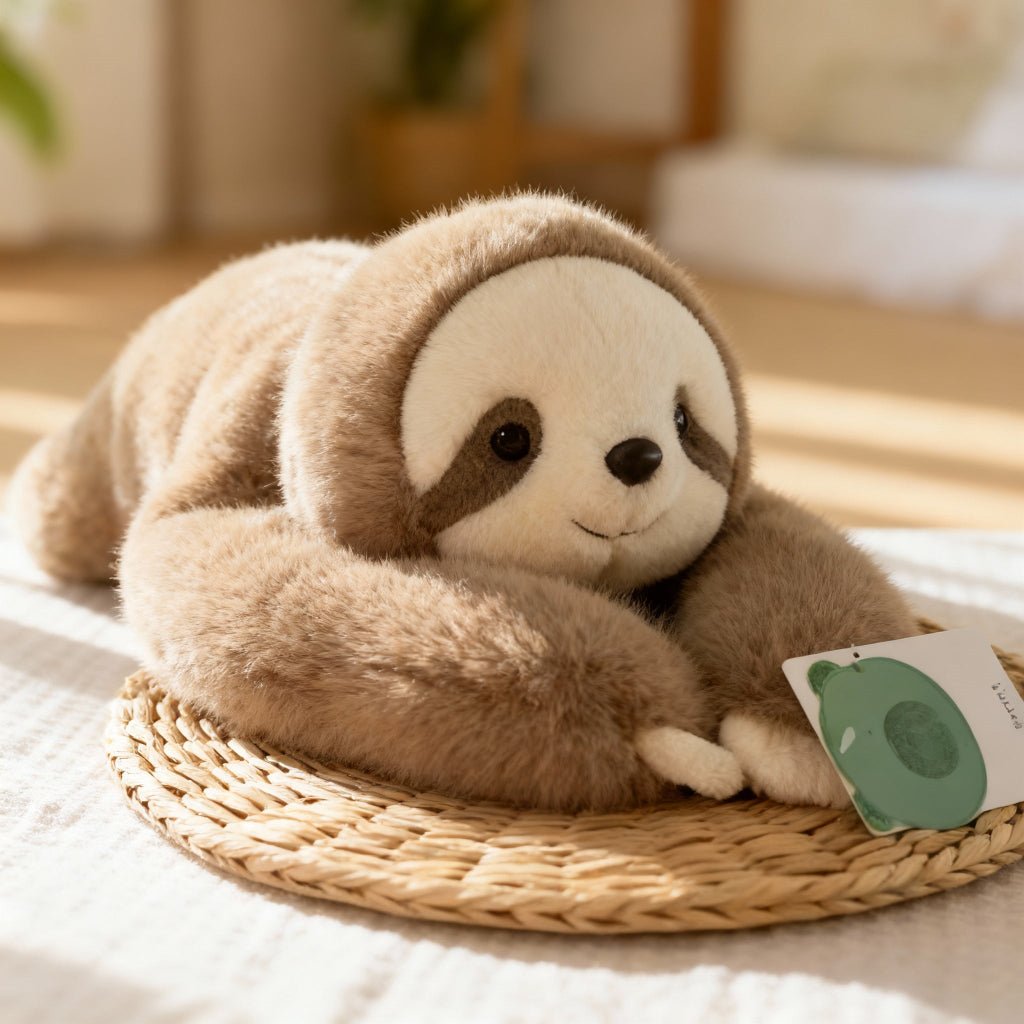 Coussin Câlin Apaisant en Fausse Fourrure Ultra Douce avec Bras Longs pour Relaxation et Repos au Quotidien | Koossa