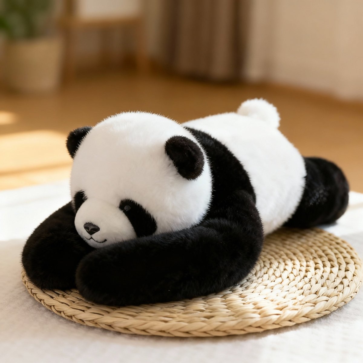 Coussin Câlin Apaisant en Fausse Fourrure Ultra Douce avec Bras Longs pour Relaxation et Repos au Quotidien | Koossa