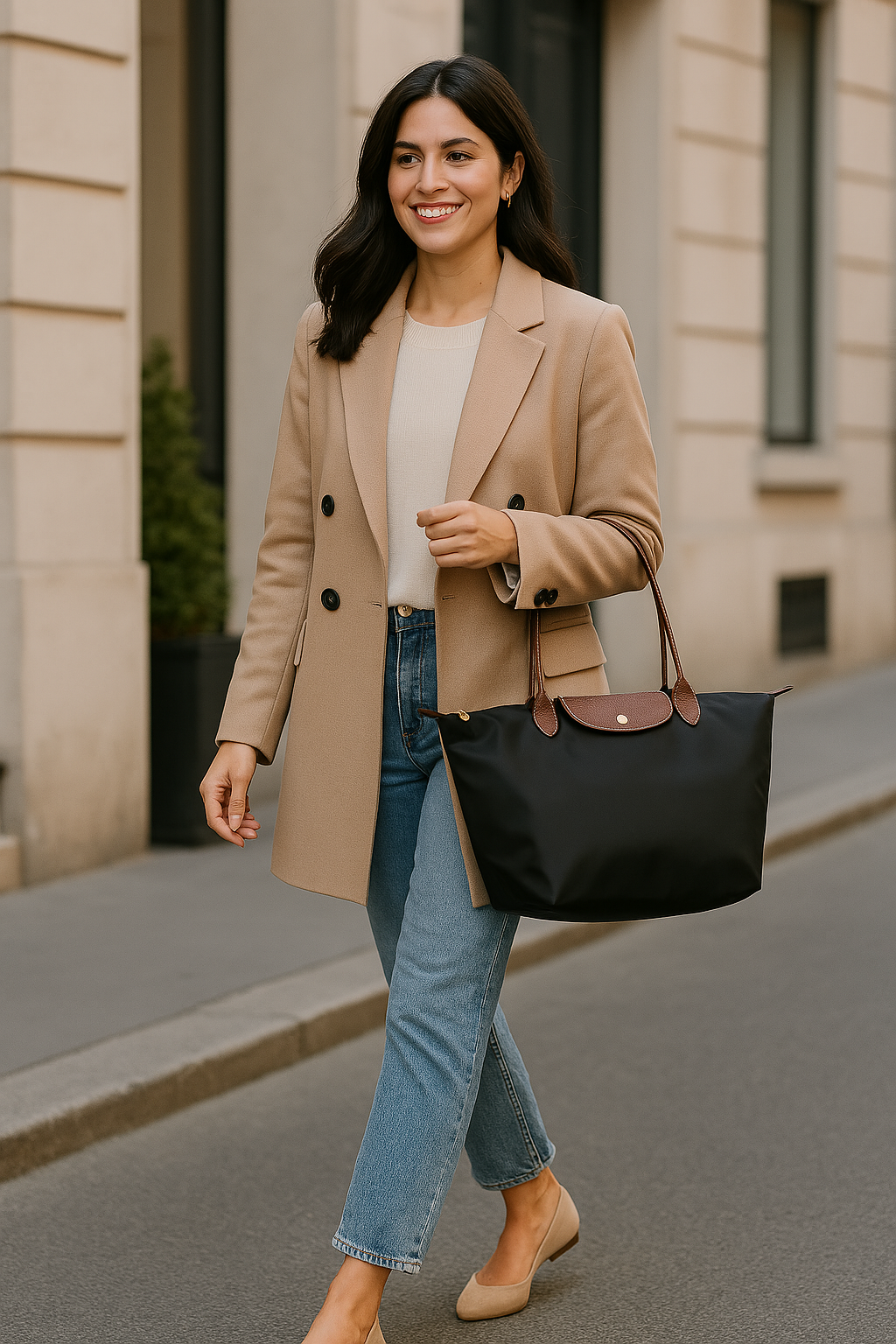Women's Structured Handbag with Gold-Tone Accents — Elegant Day-to-Evening Bag for Work & Special Occasions | Koossa
