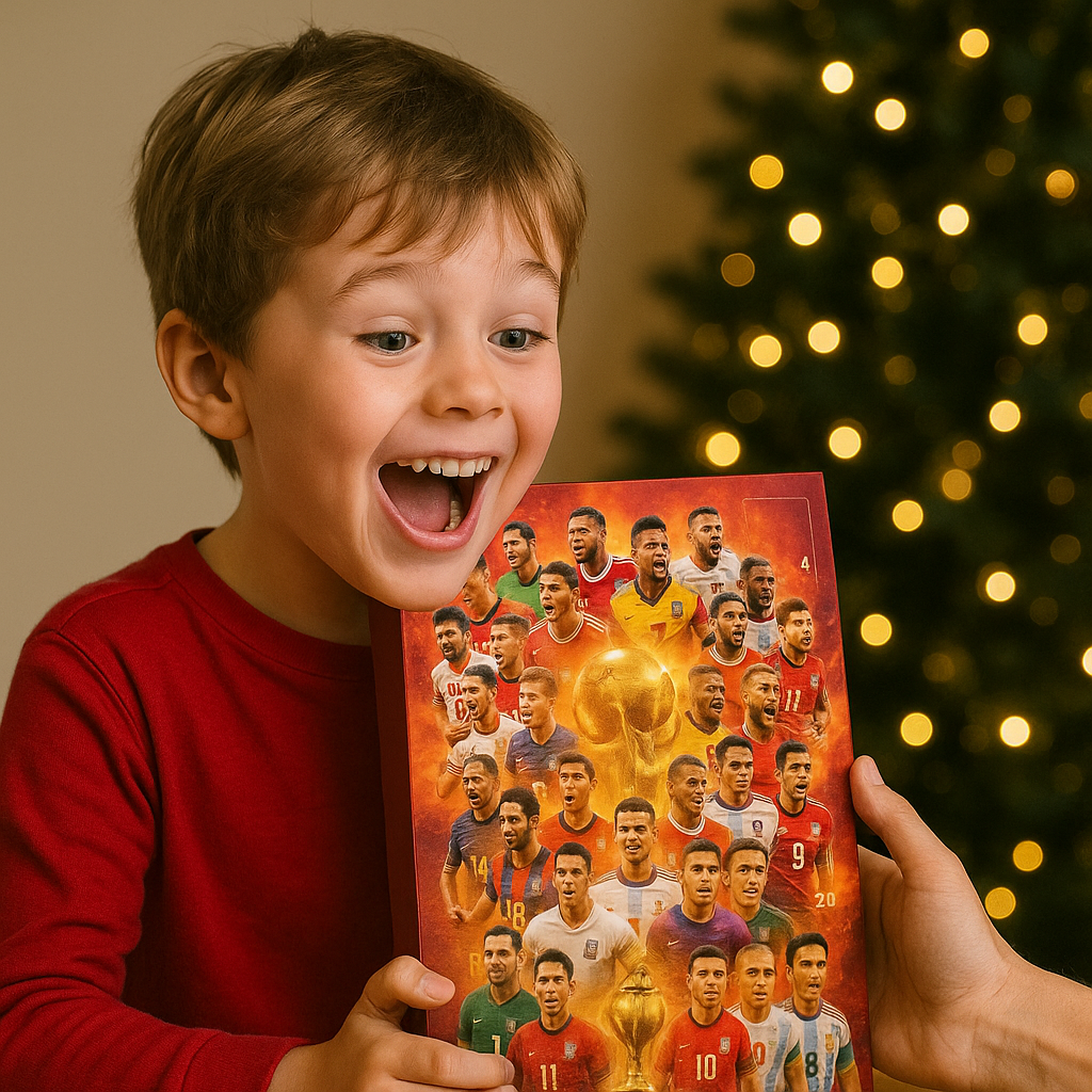 Soccer Advent Calendar with 24 Player Figurines – Daily Countdown Gift for Football Fans, Kids & Adults | Lonoma