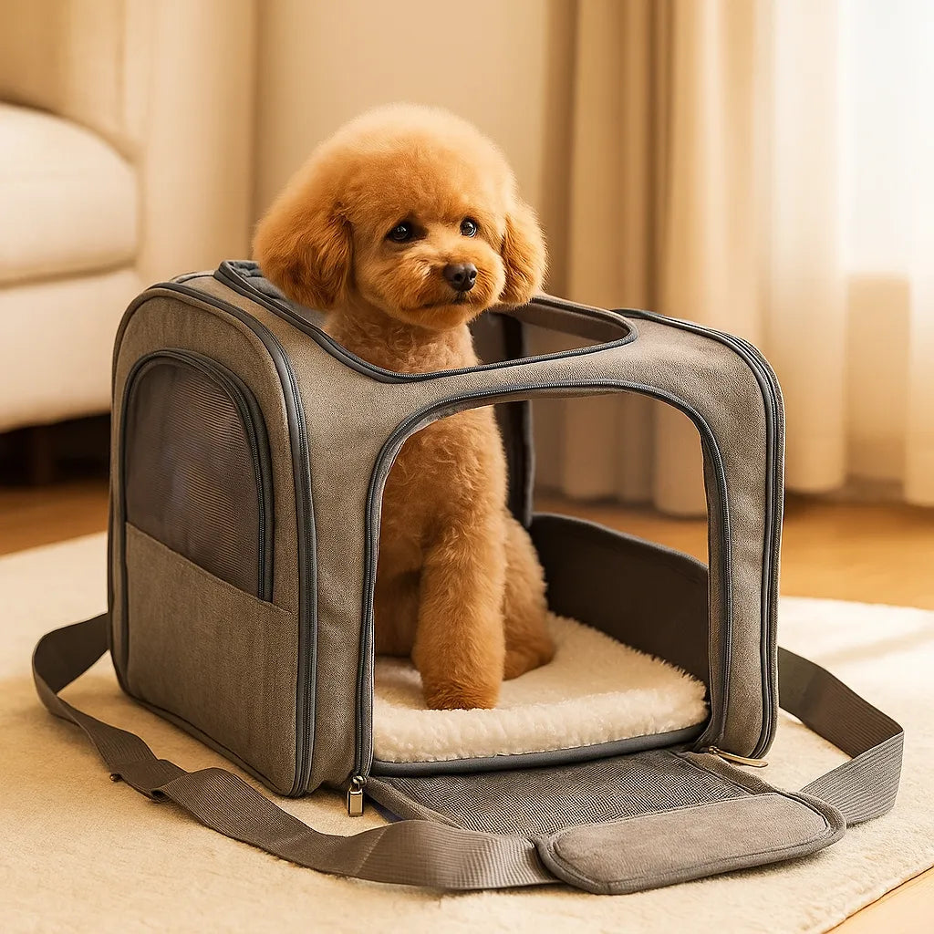 Pet Carrier Bag Airline Approved Small Medium Dog Cat Travel Soft-Sided Ventilated Shoulder Strap Portable | Koossa