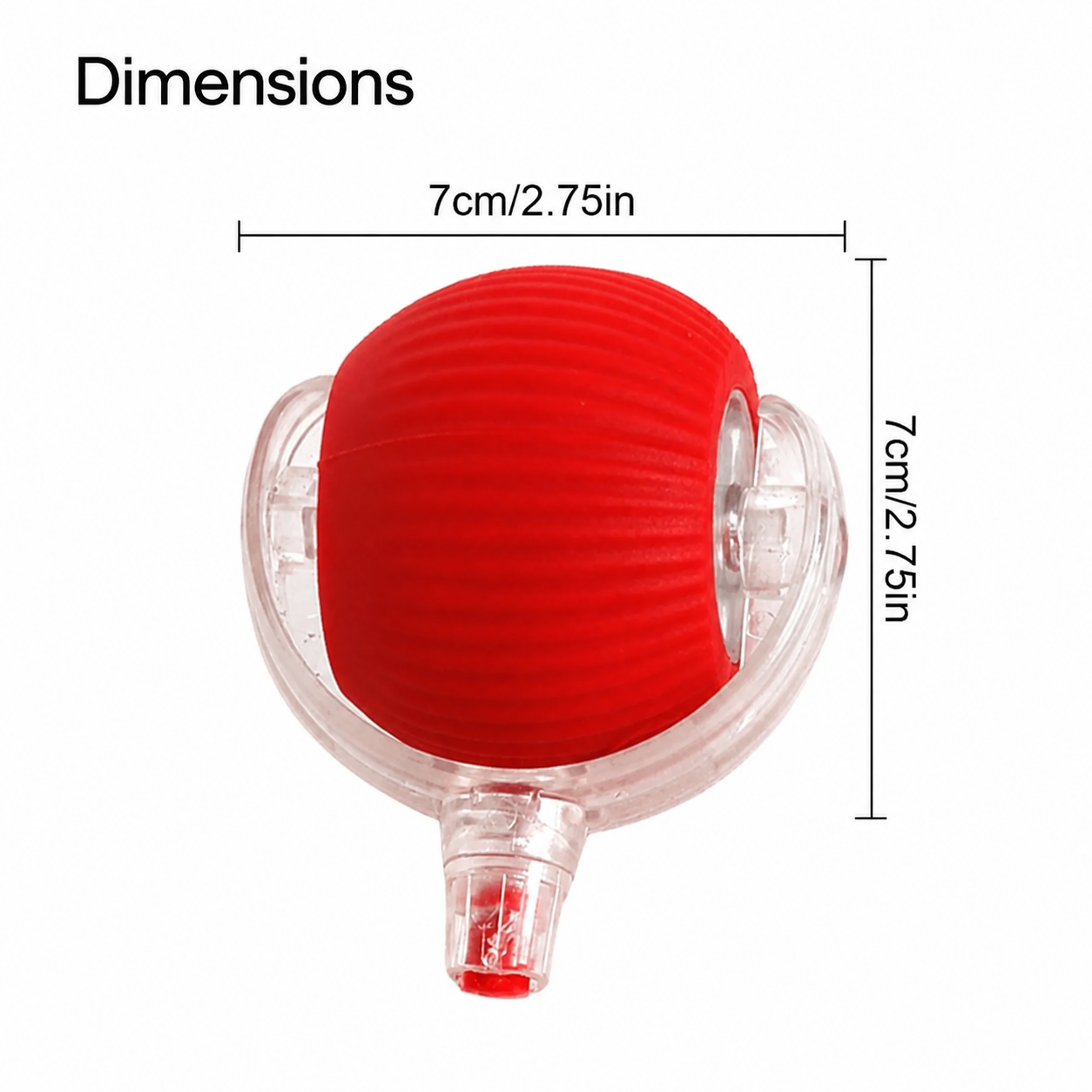 Cat Dog Interactive Rolling Ball ABS Silicone 7cm Rechargeable 90min Touch Sensor Obstacle Avoid Silent Auto Ball | Koossa