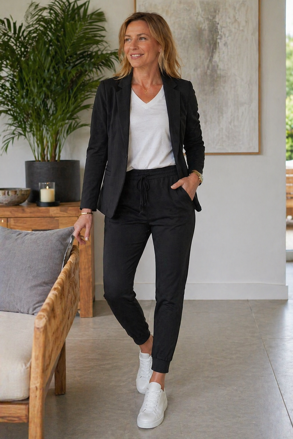Women's Tailored Blazer & Trouser Suit — Classic Two-Piece Set for Office & Formal Occasions | Koossa