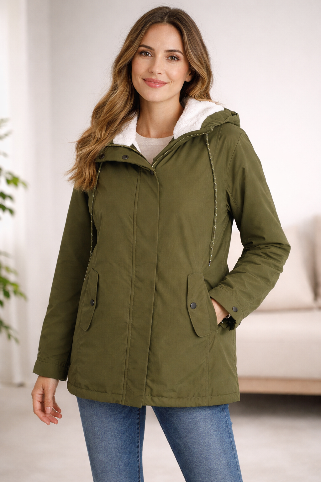 Women's Long Hooded Winter Coat with Quilted Lining — Classic Warmth for Everyday Elegance & Cold Weather | Koossa