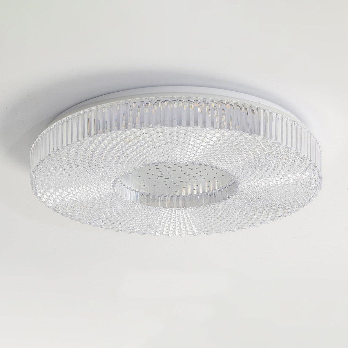 Modern LED Flush Mount Ceiling Light Fixture Acrylic Diffuser Round Panel for Bedroom Entryway Hallway Contemporary Design Gold White | Lonoma