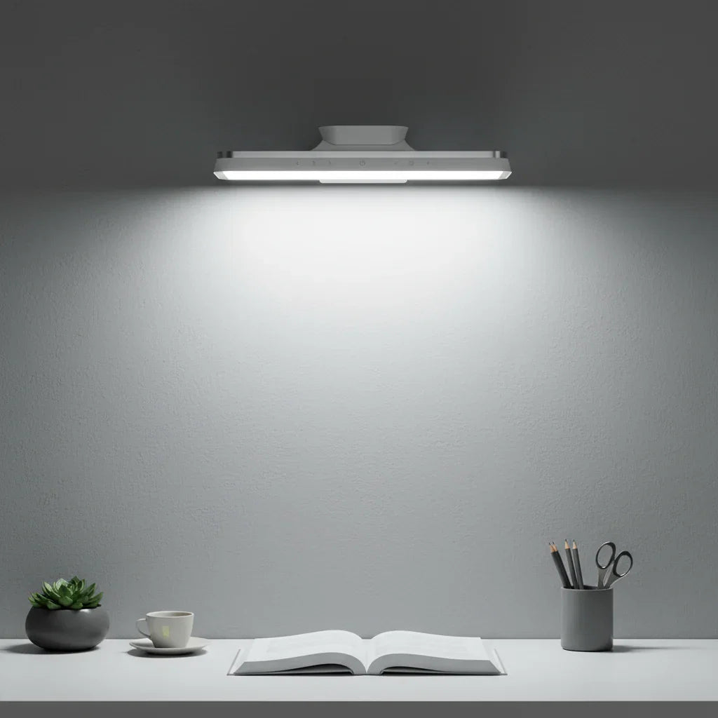 Applique LED magnétique sans fil dimmable aluminium 30 cm rechargeable USB-C éclairage d'ambiance moderne | Koossa