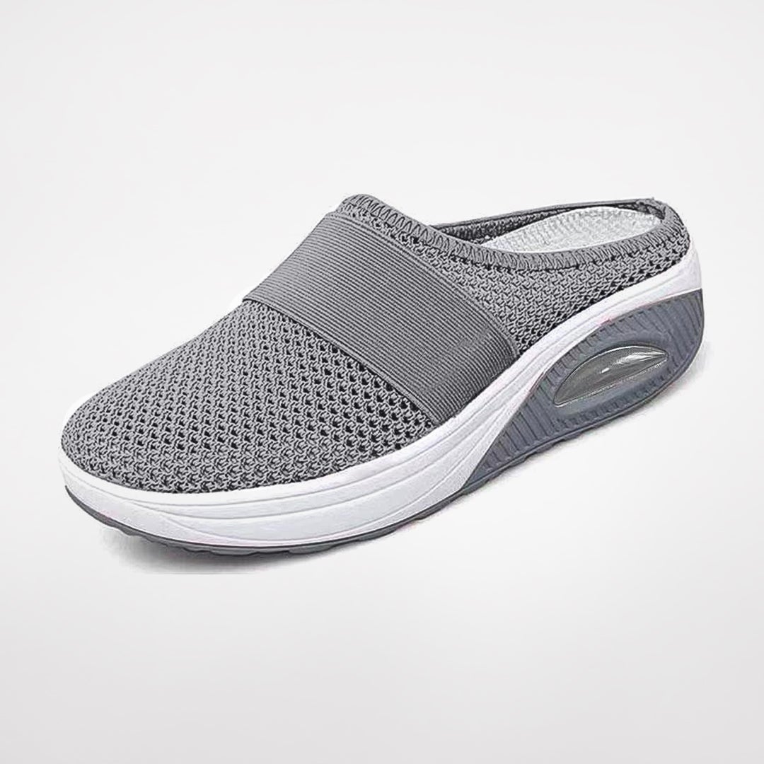 Women's Breathable Mesh Slip-On Trainers with Air-Cushioned Sole in Eight Colours for Walking and Everyday Comfort | Koossa