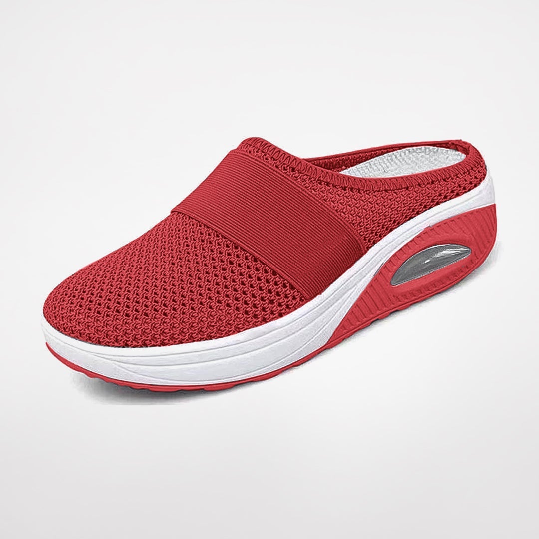 Women's Breathable Mesh Slip-On Trainers with Air-Cushioned Sole in Eight Colours for Walking and Everyday Comfort | Koossa