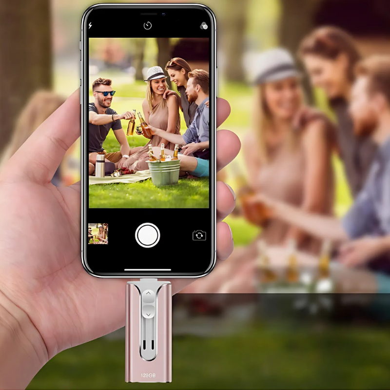 USB Flash Drive for Phone and Computer, Metal USB 3.0 Memory Stick, Extra Storage for Photos, Videos, Backups and File Transfer | Lonoma
