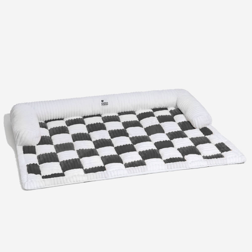 Dog Blanket Checkered Quilted Sofa Protector Small Medium Large Washable Pet Mat Cushion | Koossa