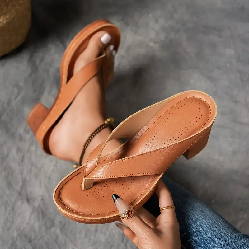 Women's Platform Sandals with Wide Cross Strap in Gold, Black, Brown & White for Effortless Summer Elegance | Koossa