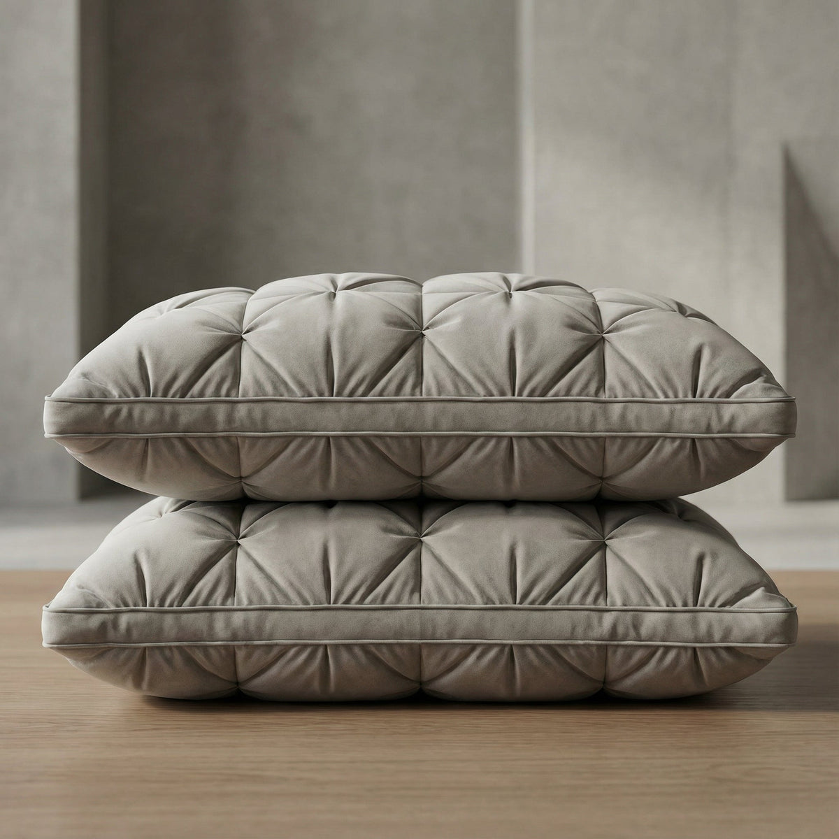 Goose Down Sleep Pillow with Natural Cotton Shell for Side, Back & Stomach Sleepers | Lonoma