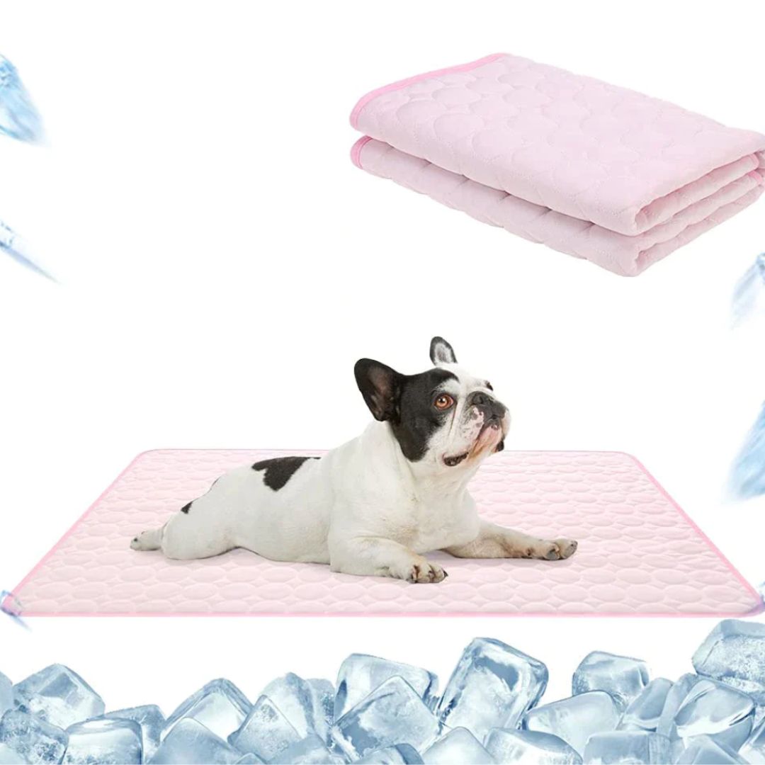 Dog Cat Cooling Mat Gel-Infused 3-Layer Quilted Self-Cooling Small Medium Large Latex-Free Washable Summer Pet Pad | Koossa