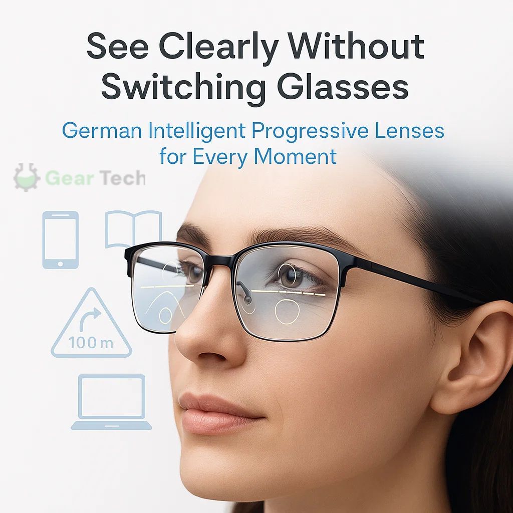 Progressive Multifocal Reading Glasses, Photochromic with Blue Light & UV Protection for Computer, Driving, Screen Time and Outdoor Use | Lonoma