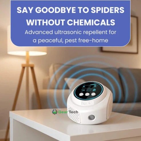 Electronic Spider Deterrent Indoor Outlet Device – Ultrasonic Pest Control for Home, Basement, Garage – Covers Living Areas – Non-Toxic | Lonoma