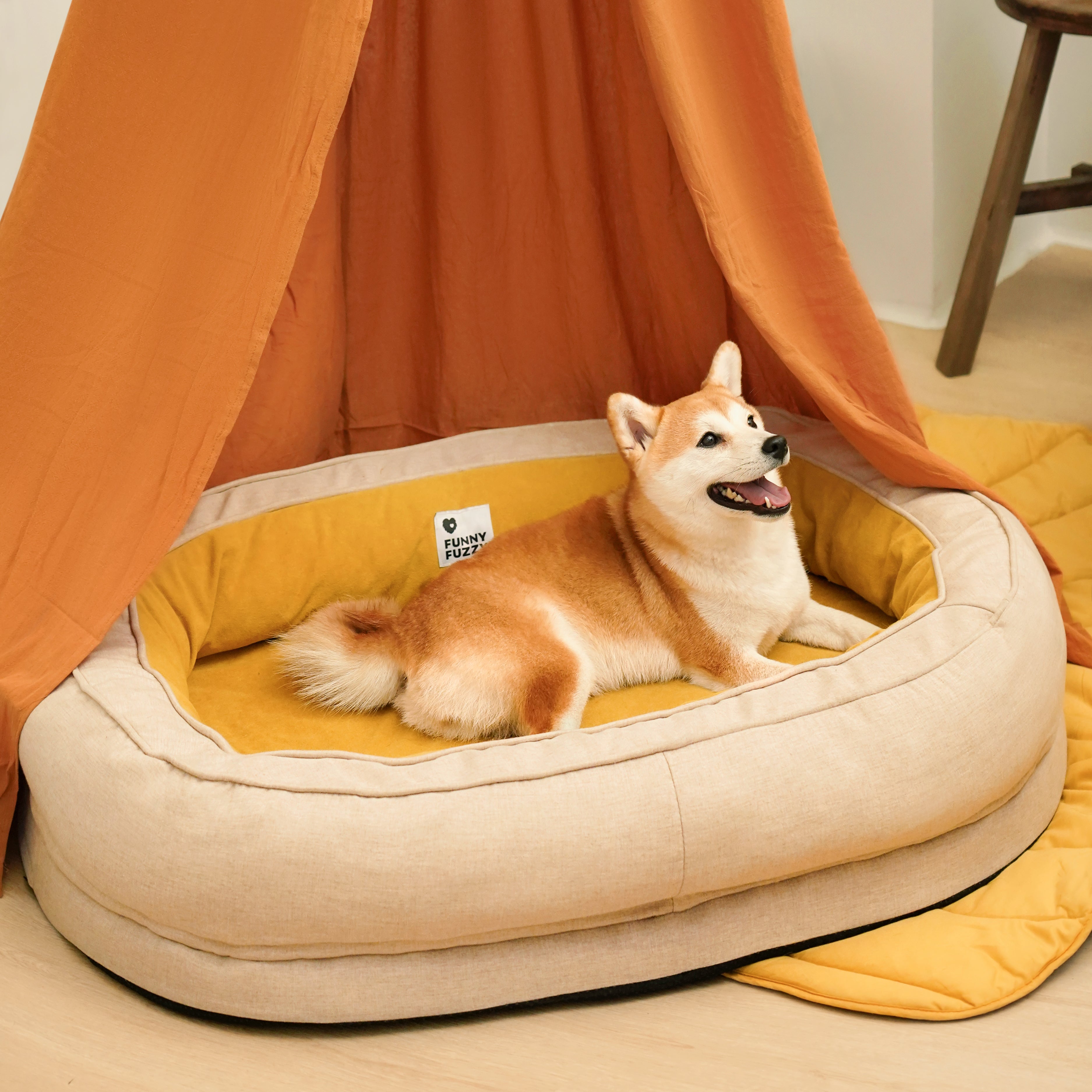 Dog Bed Donut Oval Orthopaedic Foam M L XL 2XL Waterproof Washable Anti-Slip Calming Cuddler Pet Sofa Bed | Koossa