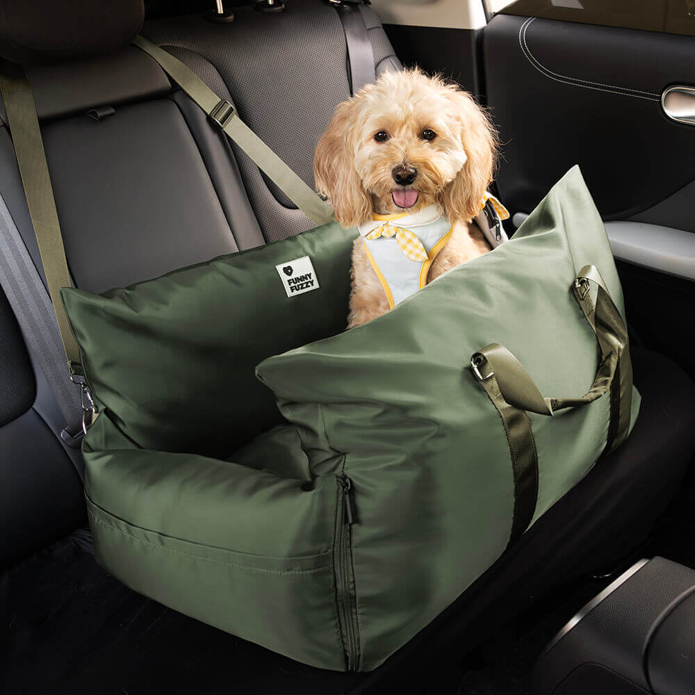 Dog Car Seat Bed Oxford Fabric Waterproof Anti-Slip Safety Buckle Small Medium Dogs Travel Home Carrier | Koossa