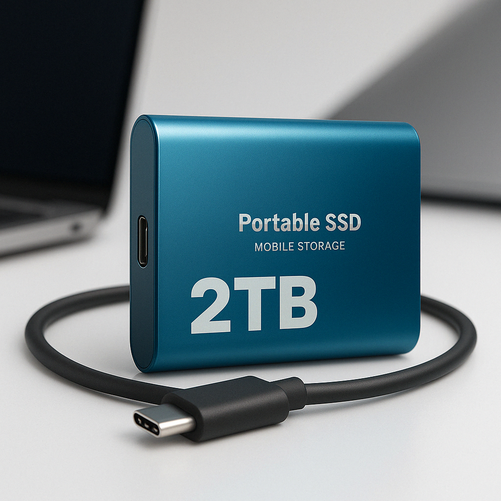 Disque SSD externe portable 2 To USB-C compacte stockage données rapide ultra-léger pour pro créatifs | Koossa