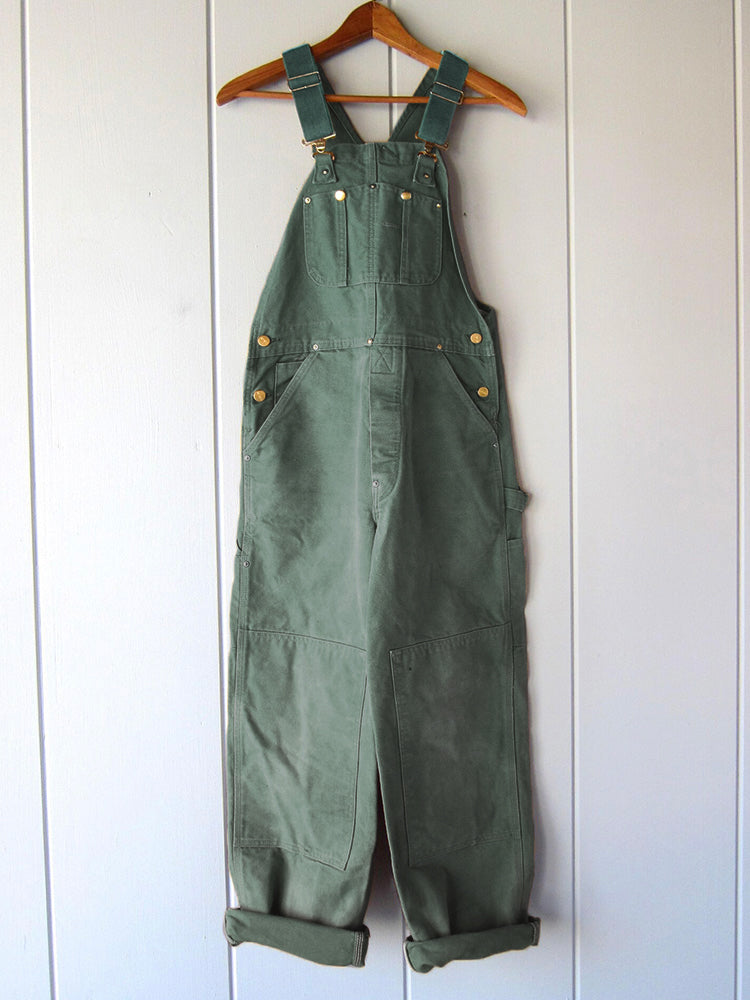 Men's Canvas Work Dungarees — Heavy-Duty Bib Overalls with Adjustable Braces & Multi-Pocket Design | Koossa