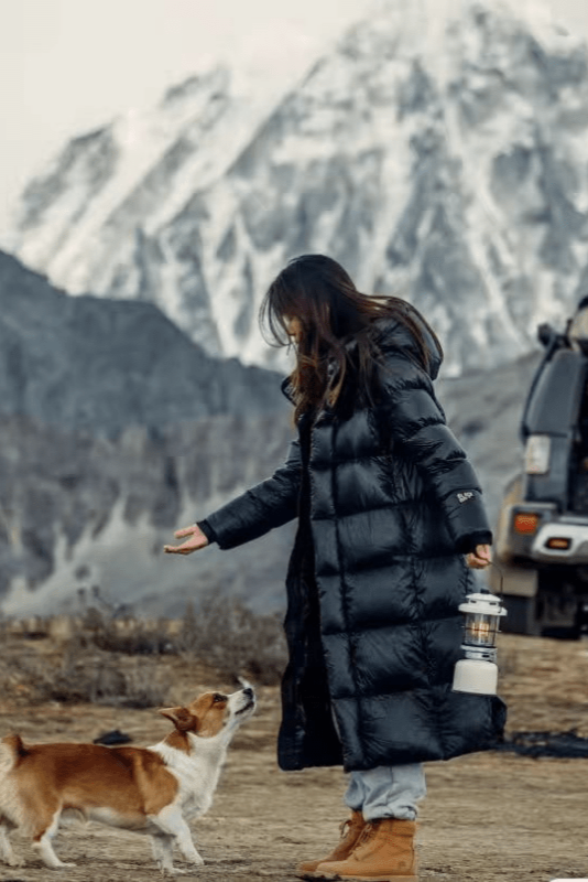 Women's Long Hooded Puffer Coat — Warm Quilted Winter Jacket for City & Country | Koossa