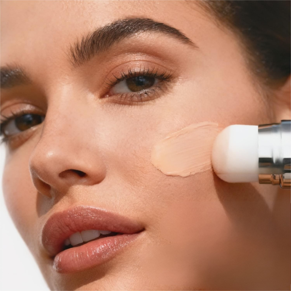 Women's 2-in-1 Foundation Stick with Integrated Brush — Flawless Coverage for Mature Skin & On-the-Go Touch-Ups | Koossa