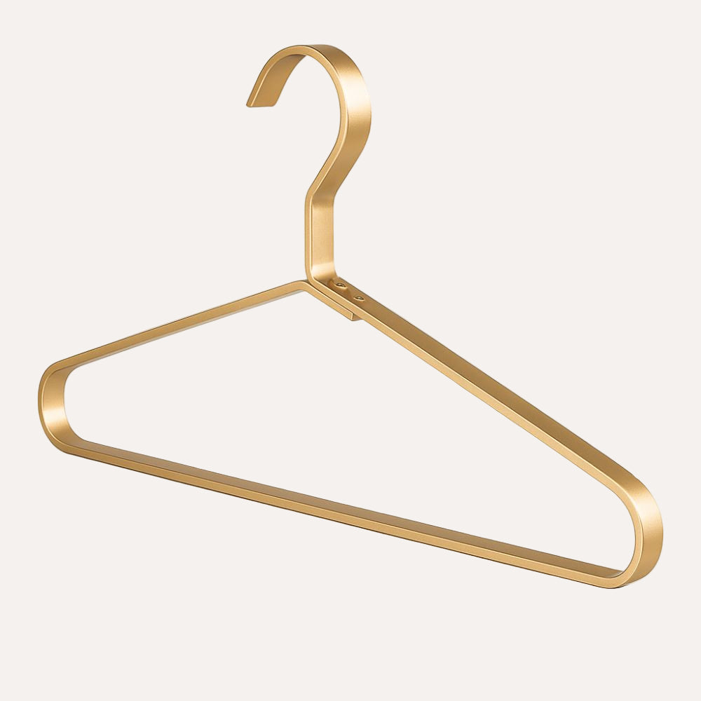Metal Clothes Hangers Set of 4 – Non-Slip Aluminum Wardrobe Hangers for Closet Organization – Space-Saving Coat Hangers for Shirts Dresses | Lonoma