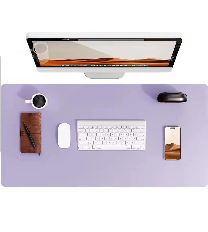 Large Vegan Leather Desk Pad — Water-Resistant Anti-Slip Mouse & Laptop Mat for Office, Home Workspace & Gaming Setup | Lonoma