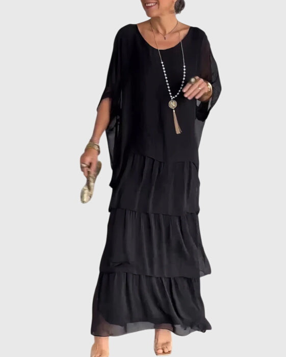Women's Flowing Maxi Dress — Elegant Floor-Length Summer Dress for Weddings & Garden Parties | Koossa