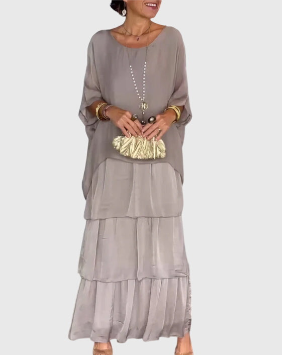 Women's Flowing Maxi Dress — Elegant Floor-Length Summer Dress for Weddings & Garden Parties | Koossa
