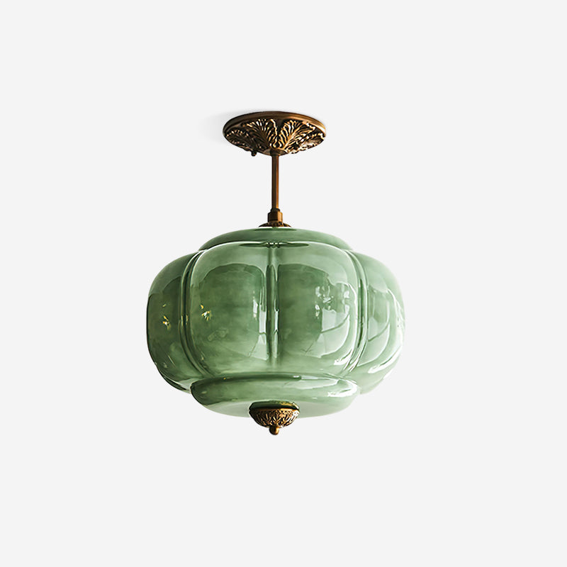 Frosted Glass Dome Ceiling Light 15 in Gold Black White Green Flush Mount Fixture for Kitchen Dining Room Bedroom Bathroom Hallway Entryway | Lonoma