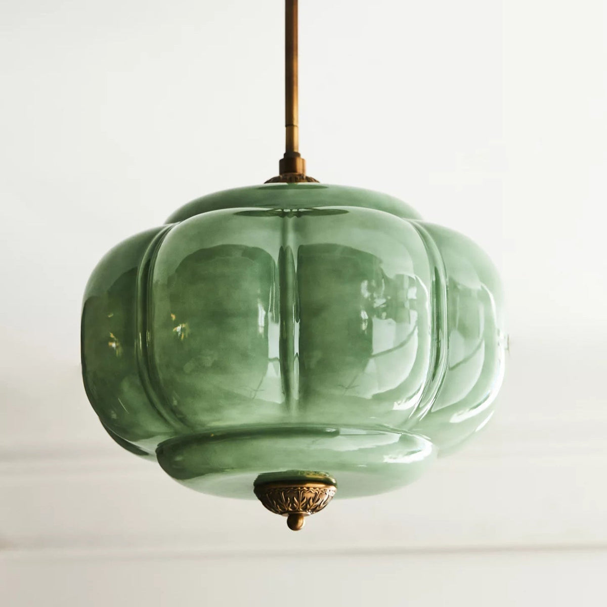 Frosted Glass Dome Ceiling Light 15 in Gold Black White Green Flush Mount Fixture for Kitchen Dining Room Bedroom Bathroom Hallway Entryway | Lonoma