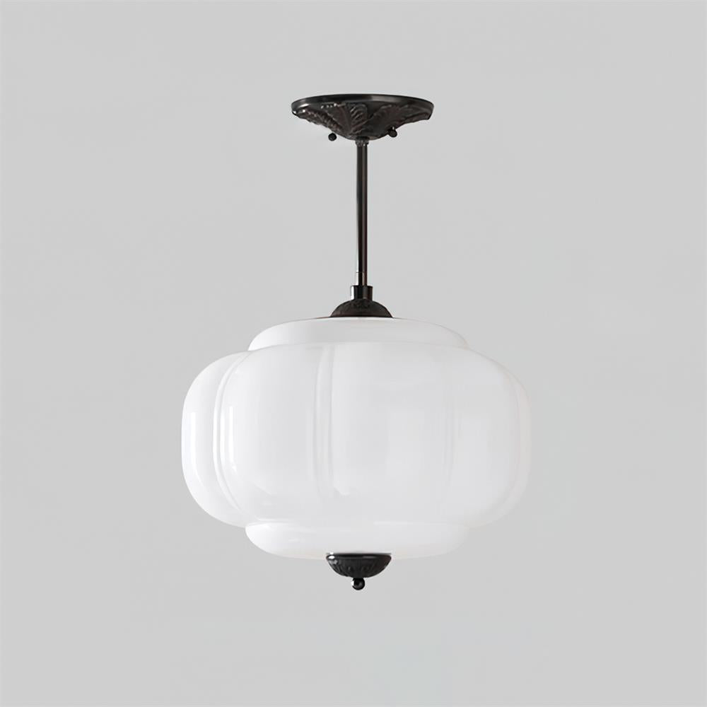 Frosted Glass Dome Ceiling Light 15 in Gold Black White Green Flush Mount Fixture for Kitchen Dining Room Bedroom Bathroom Hallway Entryway | Lonoma
