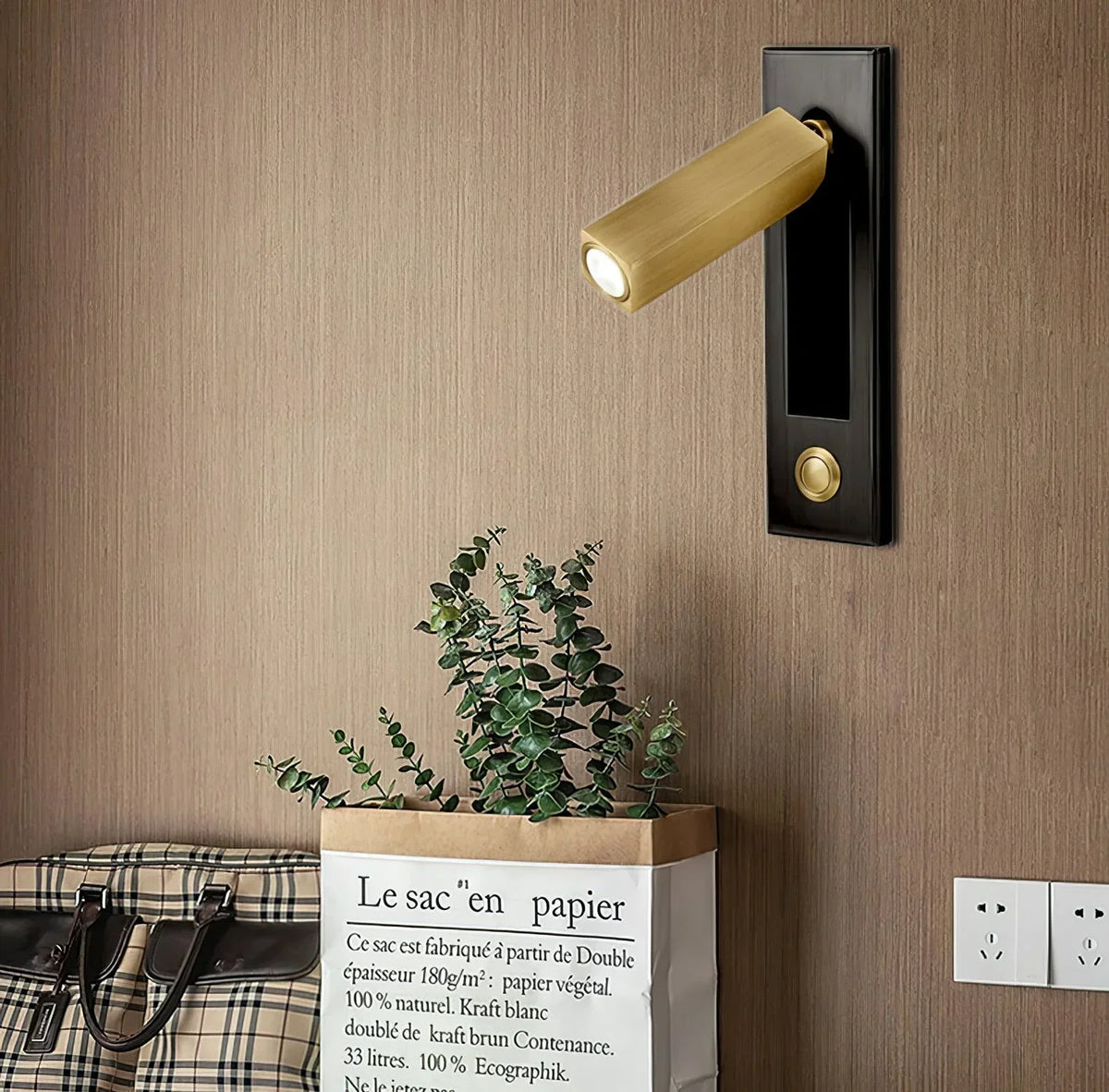 Adjustable Metal Wall Sconce Cylindrical or Square Design Hardwired LED Spotlight for Bedroom Hallway Accent Lighting Brushed Nickel Black | Lonoma