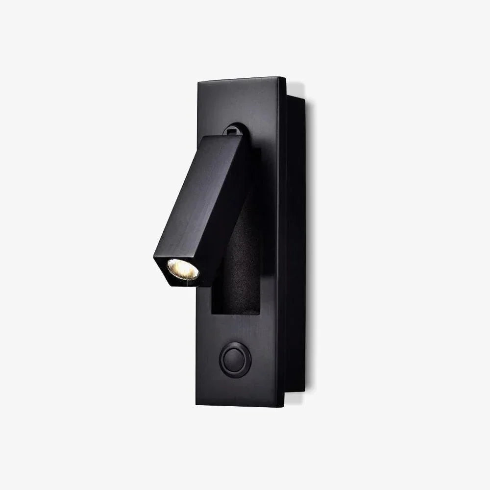 Adjustable Metal Wall Sconce Cylindrical or Square Design Hardwired LED Spotlight for Bedroom Hallway Accent Lighting Brushed Nickel Black | Lonoma