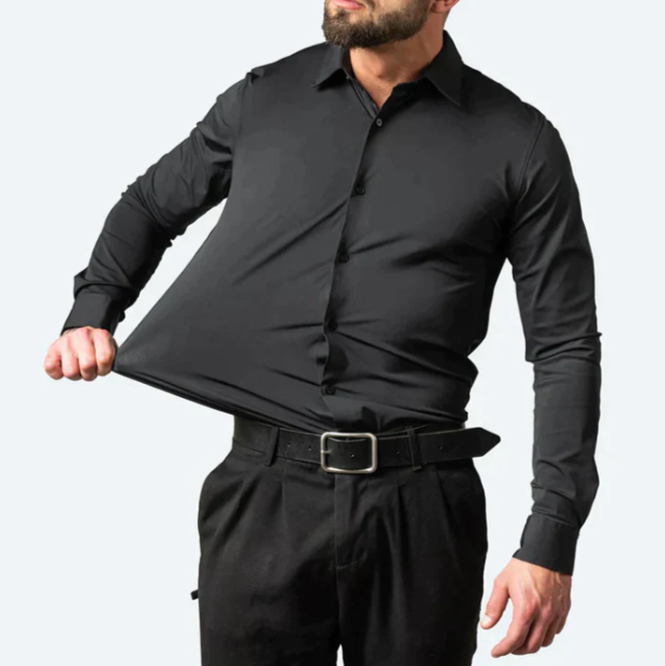 Men's Stretch Shirt — Comfortable Business Shirt for Office & Smart Casual Occasions | Koossa