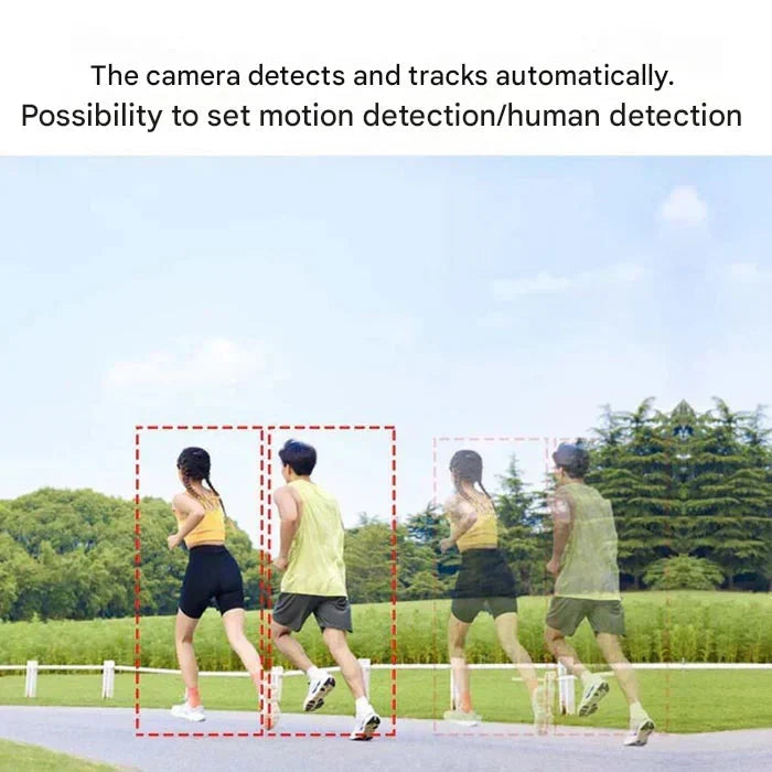 Caméra de surveillance 4K double objectif panneau solaire zoom 10× rotation 360° WiFi 4G vision nocturne | Koossa