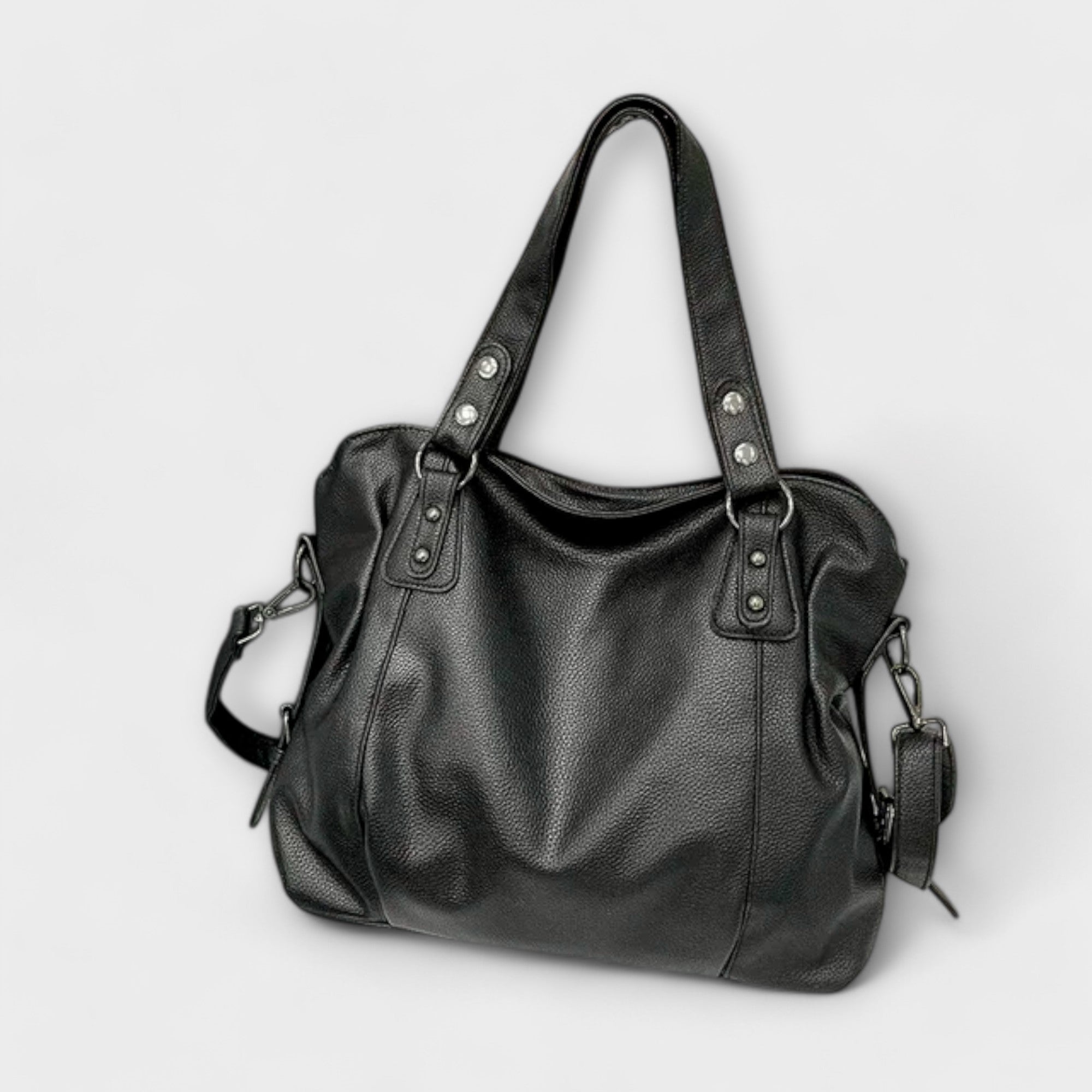Structured Shoulder Bag with Clean Lines and Adjustable Strap in Four Classic Colours | Koossa